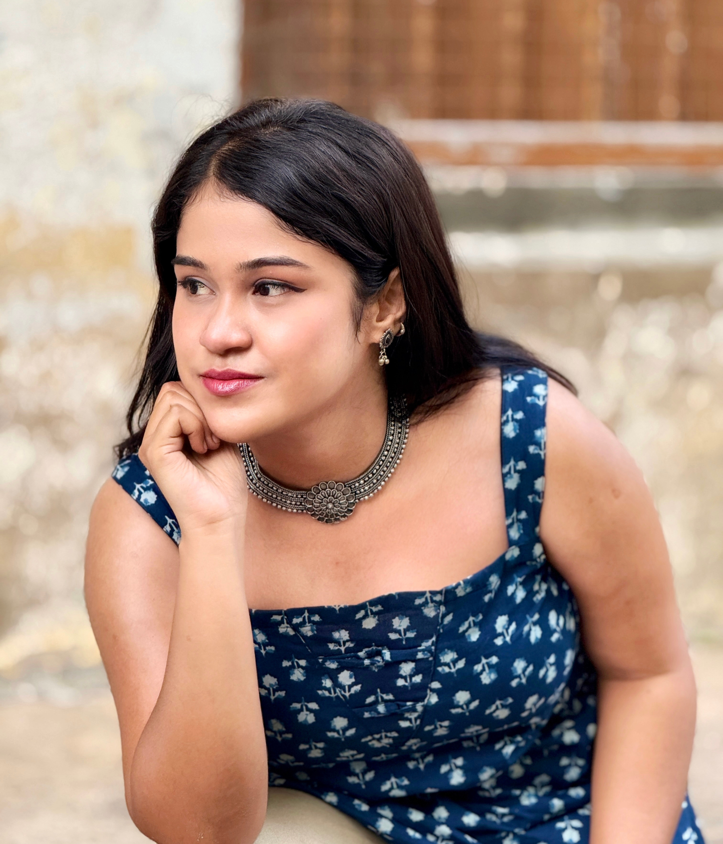 Premika - Corset Back Sleeveless Short Kurti