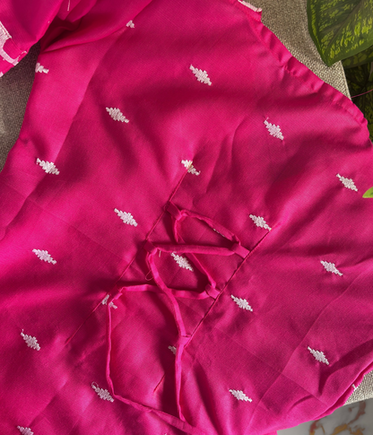 Pihu - Pink Embroidered Kurti
