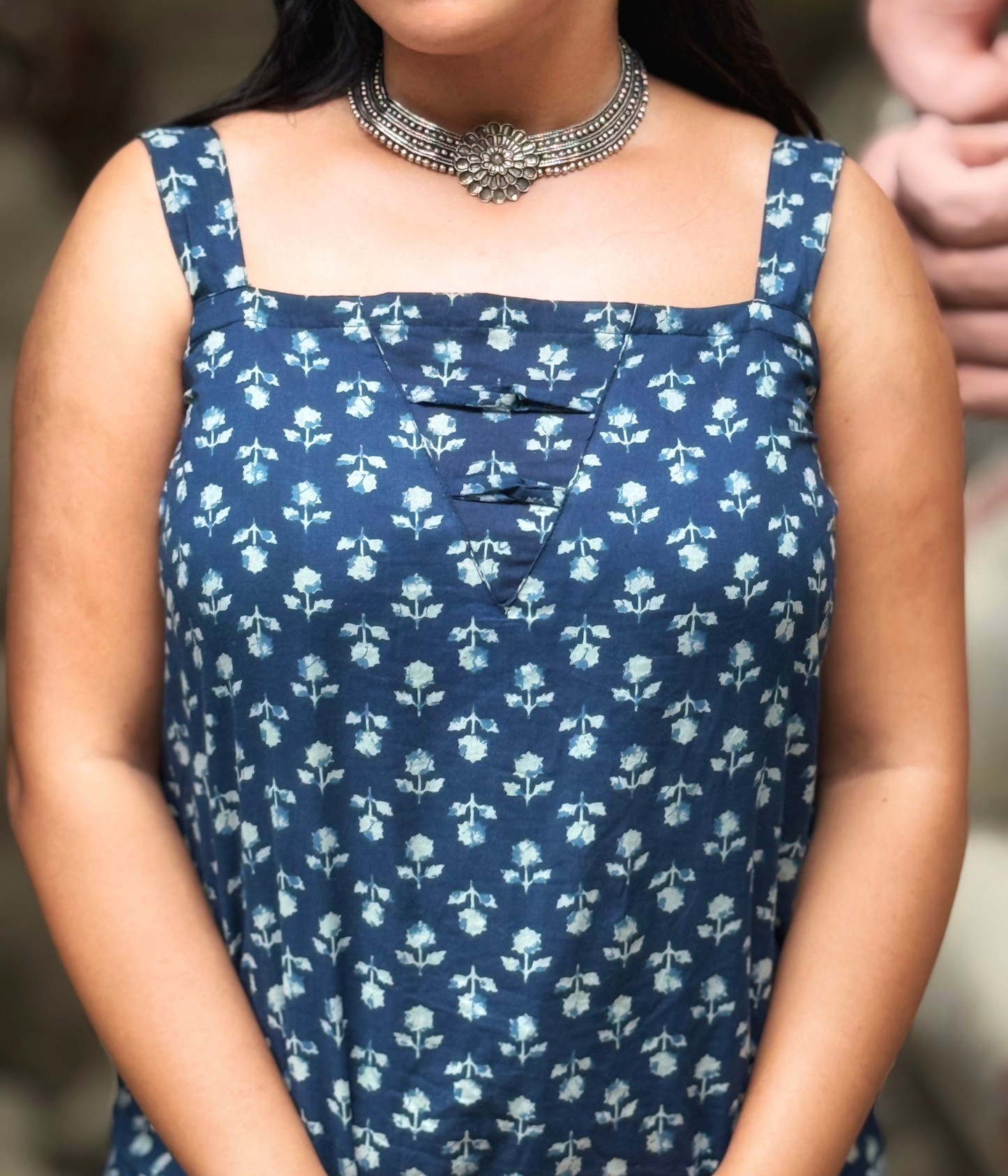 Premika - Corset Back Sleeveless Short Kurti